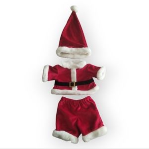 Vintage Build A Bear Santa Claus Christmas 3pc Outfit